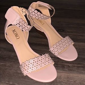 Light Pink XOXO Wedge Sandal